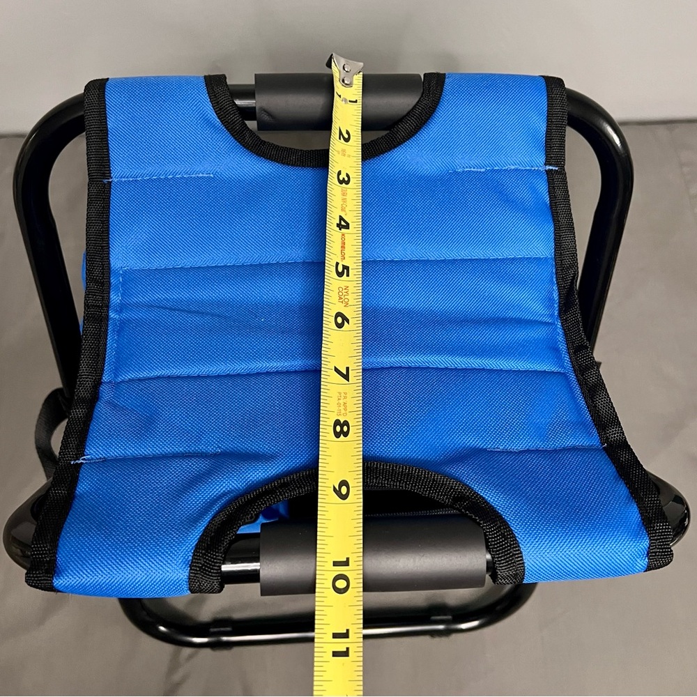 Busch Light Blue Hiking/Camping Backpack Chair Combo Storage Pockets 12x10x17” - Picture 4 of 8